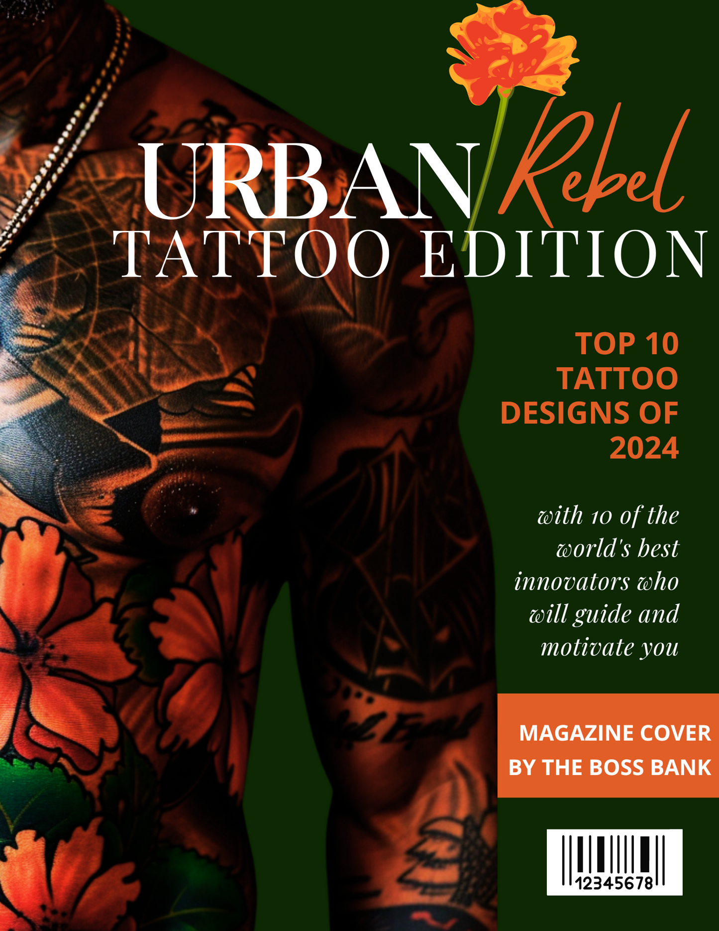 Magazine Cover Template + Mockups