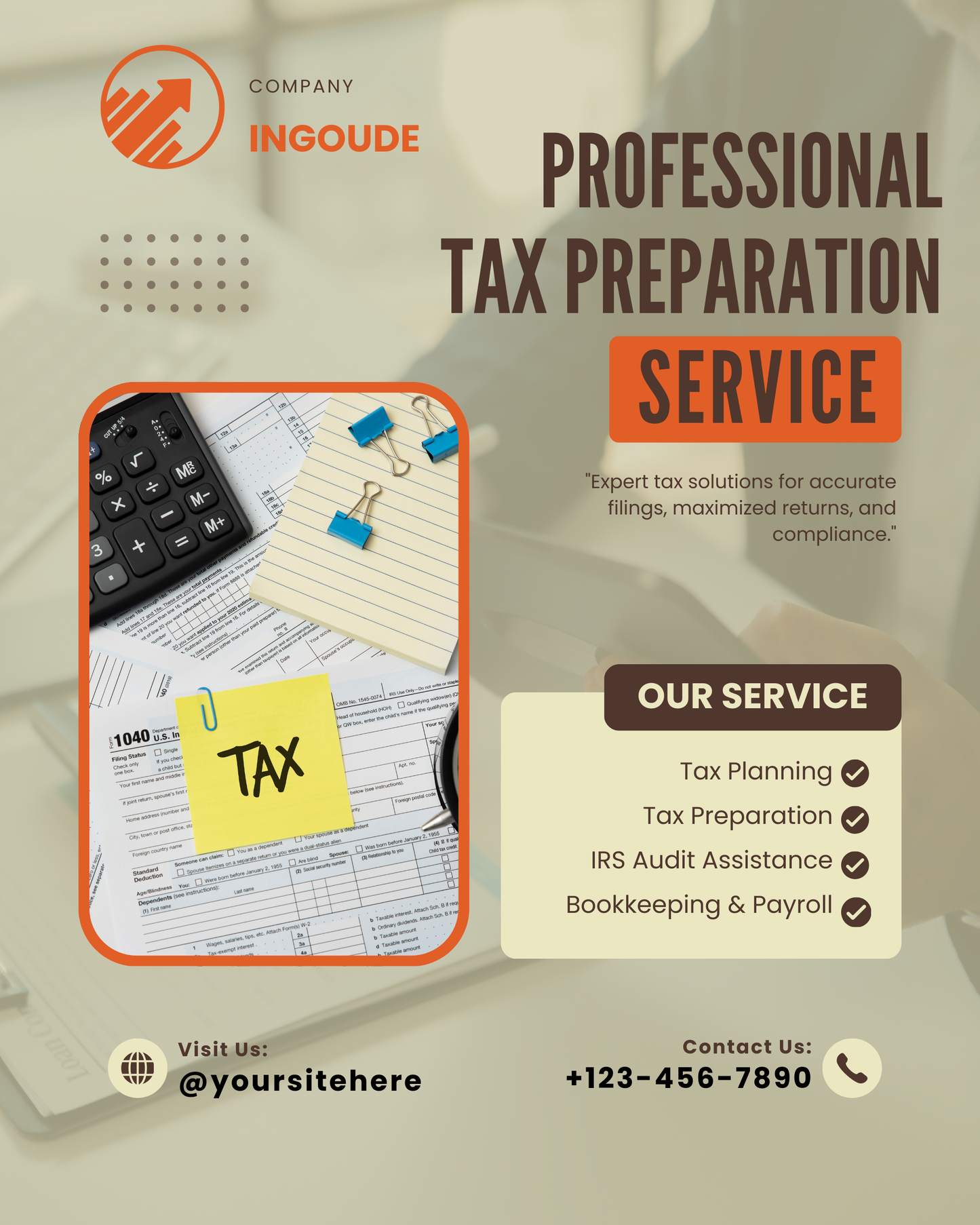 Tax Preparer Social Media Content Flyers