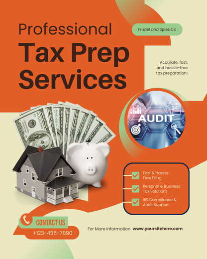 Tax Preparer Social Media Content Flyers