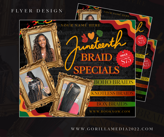 Juneteenth Vibes Flyer Template