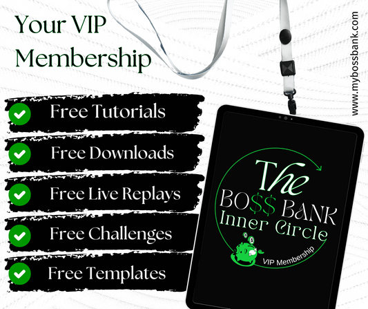 BOSS BANK INNER CIRCLE - VIP MEMBERSHIP (MONTHLY FEE)