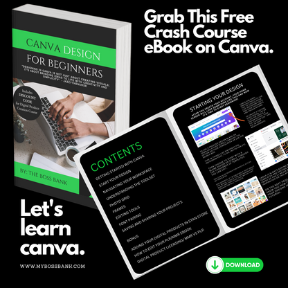 Canva Design For Beginners - Crash Course eBook