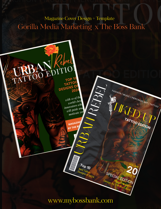 Magazine Cover Template + Mockups