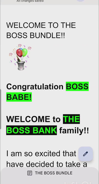 The Boss Bundle -DFY Template Pack