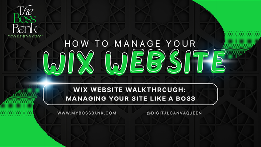 Wix Website Walk Through- "How To Edit & Manage Your Wix Website"